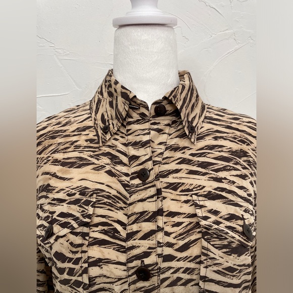 Ellen Tracy 100% Silk Sequoia Midi Dress - Picture 3 of 14